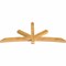 Ekena Millwork Alberta Rough Sawn Timber Gable Bracket, Western Red Cedar, 84"W x 35"H x 4"D x 4"F, 10/12 Pitch GBW084X35X0404ALB00RWR - alternate 5